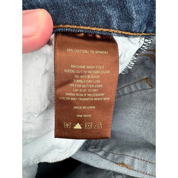 Kut from the Kloth Whiskered Straight Leg Jeans Womens 14 Blue Medium Wash - Picture 8 of 11